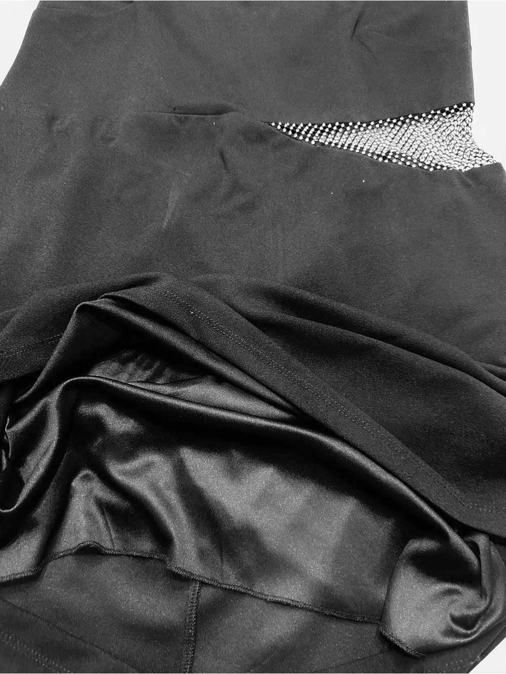 B Darlin Black Sleeveless Mini Dress with Crystal Waist Accent size 18 party